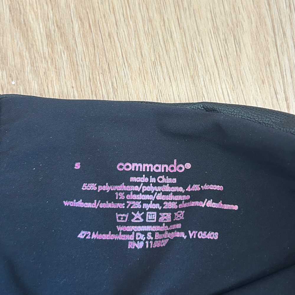 Commando Perfect Control Faux Leather Leggings S - Picture 8 of 9